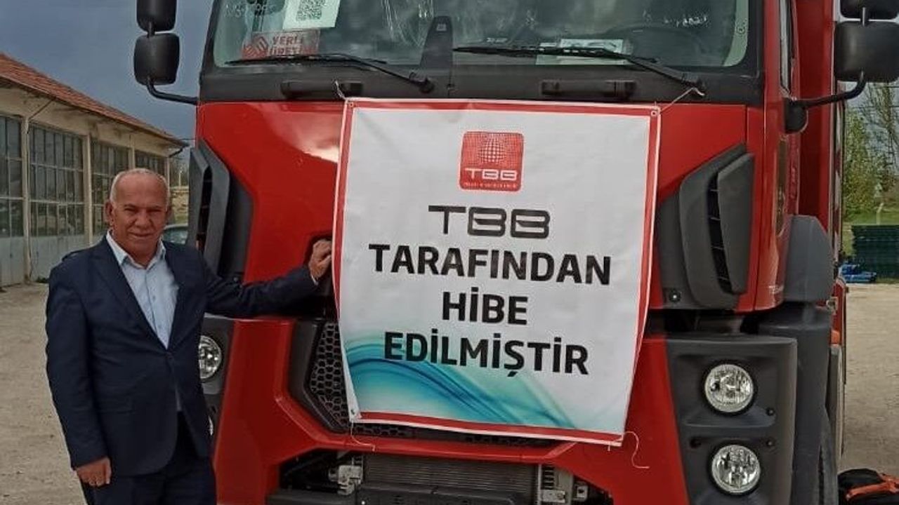 Türkiye Belediyeler Birliği tarafından Çandır Belediyesine 1 adet itfaiye aracı hibe edildi