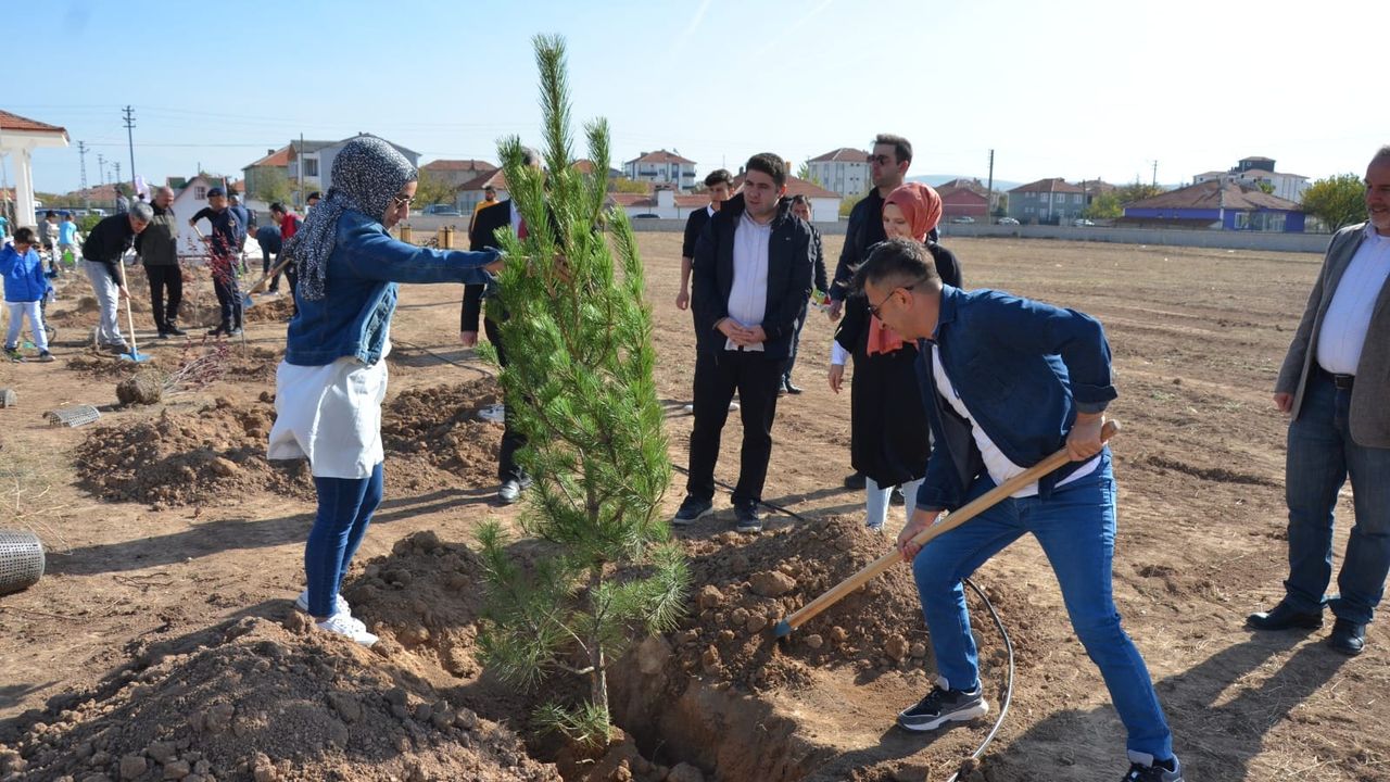 Milli Ağaçlandırma Günü'nde Sarıkaya'da fidanlar toprakla buluştu!