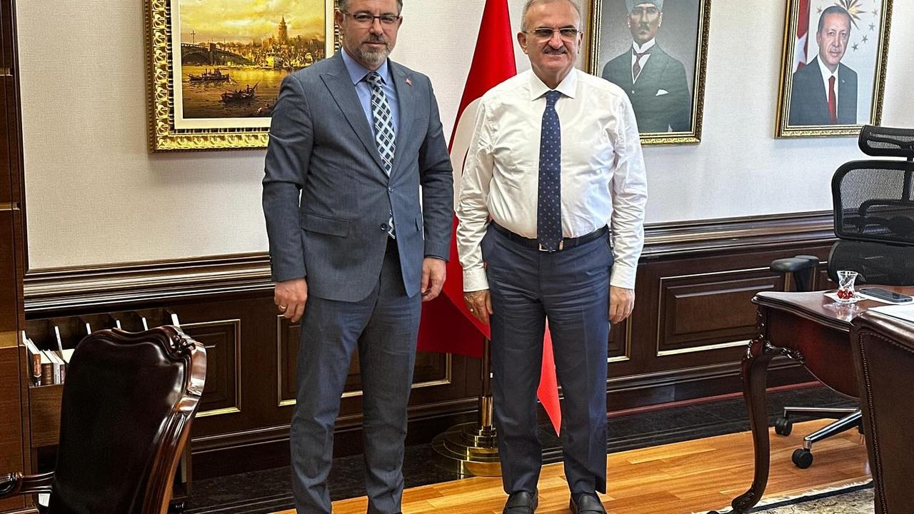 Yerköy Belediye Başkanı Arslan'dan İçişleri Bakan Yardımcısı Münir Karaloğlu'na ziyaret