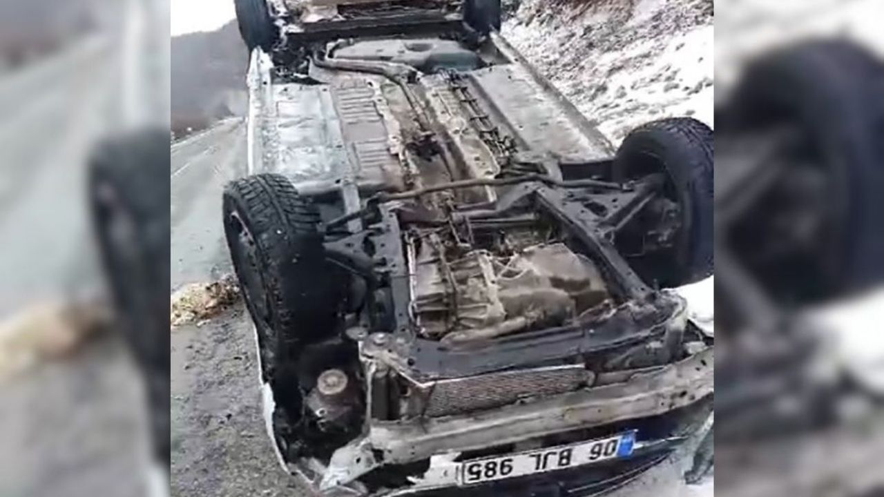 Yozgat'ta araç ters döndü: 1 ağır yaralı!