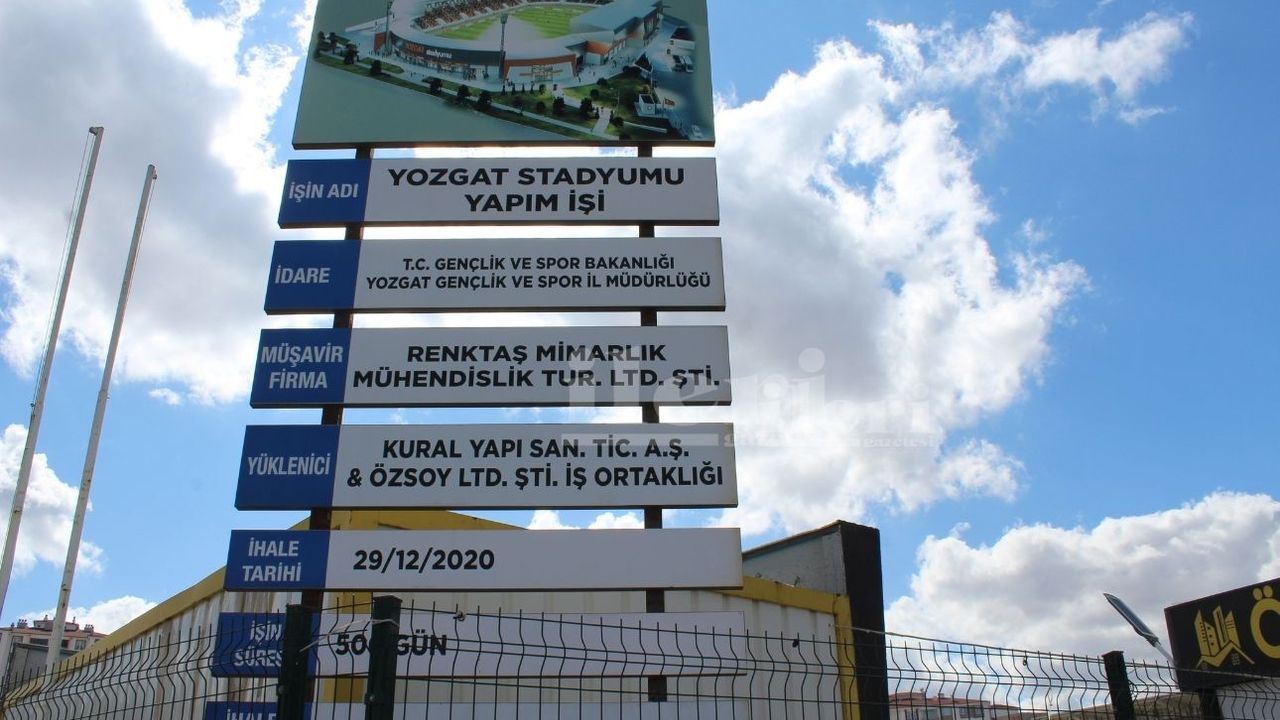 Yozgat stadyumu ihaleye çıktı!