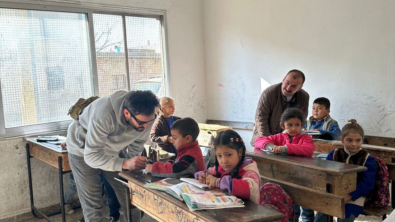 Suriye’deki eğitim kurumlarına destek: Prof. Dr. Böyükata inceledi