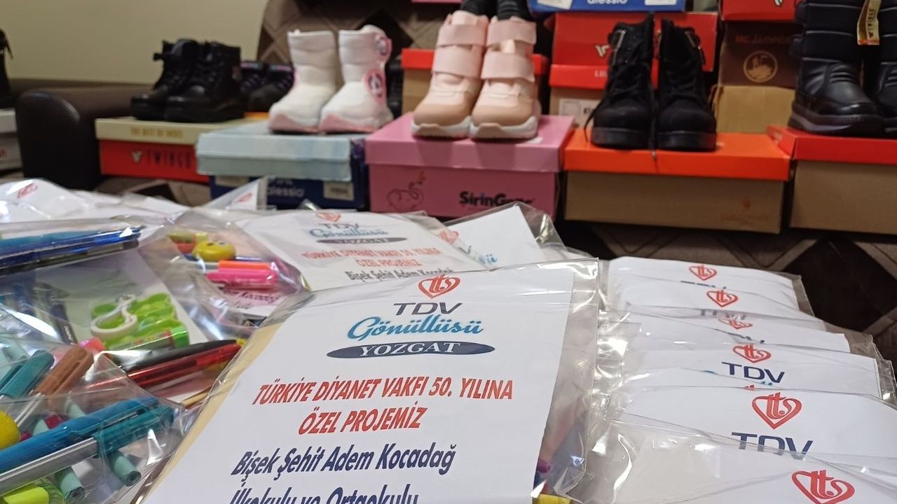Yozgat'ta TDV'den öğrencilere destek!