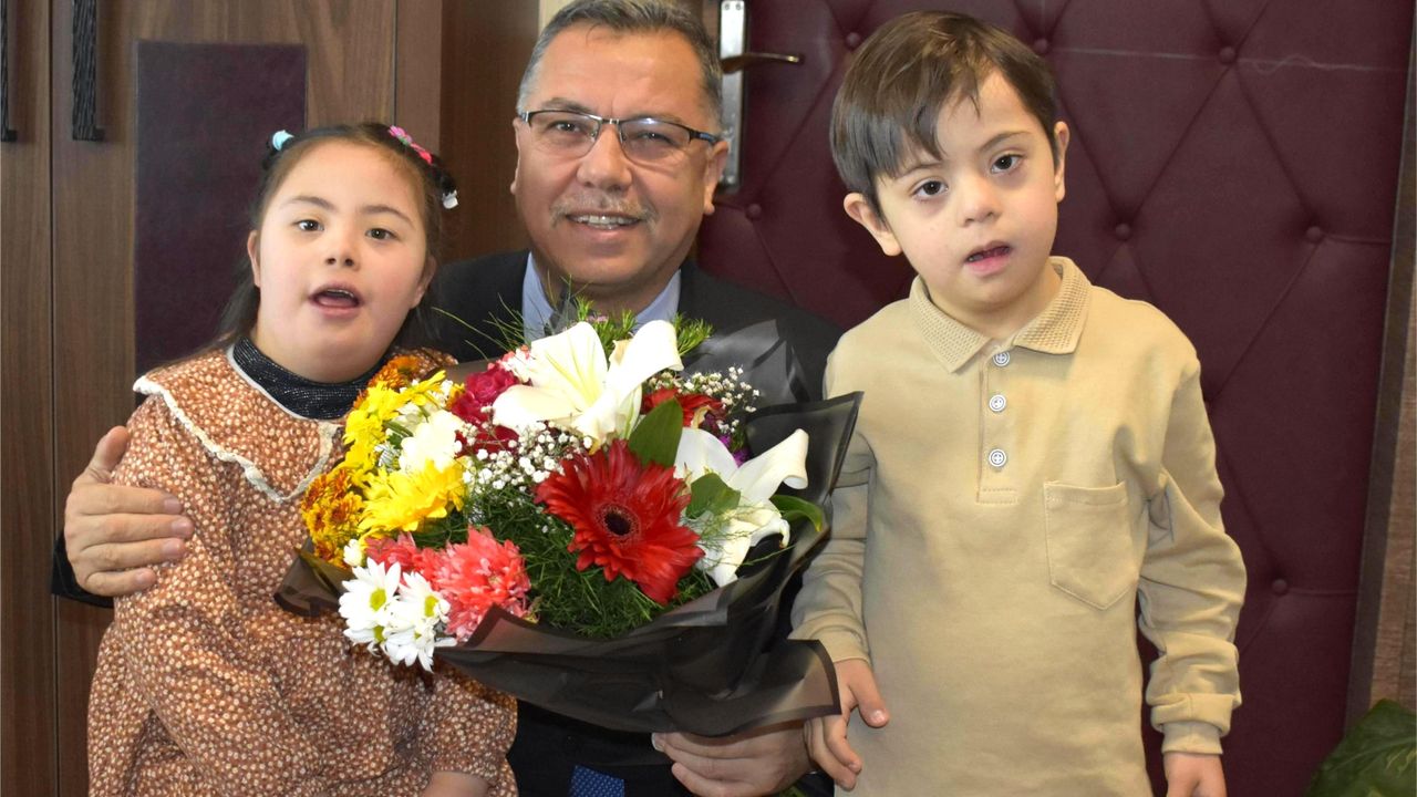 Yozgat'ta özel günde özel bireylere destek