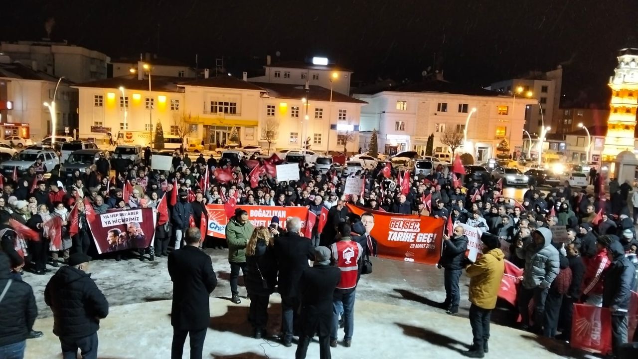 Yozgat İmamoğlu için sokağa döküldü!