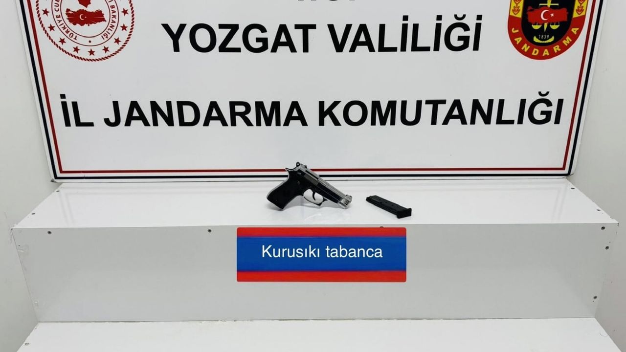 Boğazlıyan'da ruhsatsız silah ele geçirildi