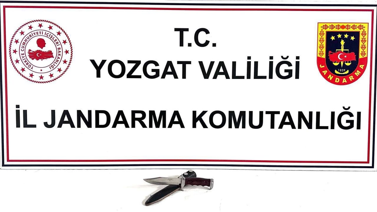 Yozgat'ta av bıçağı ele geçirildi