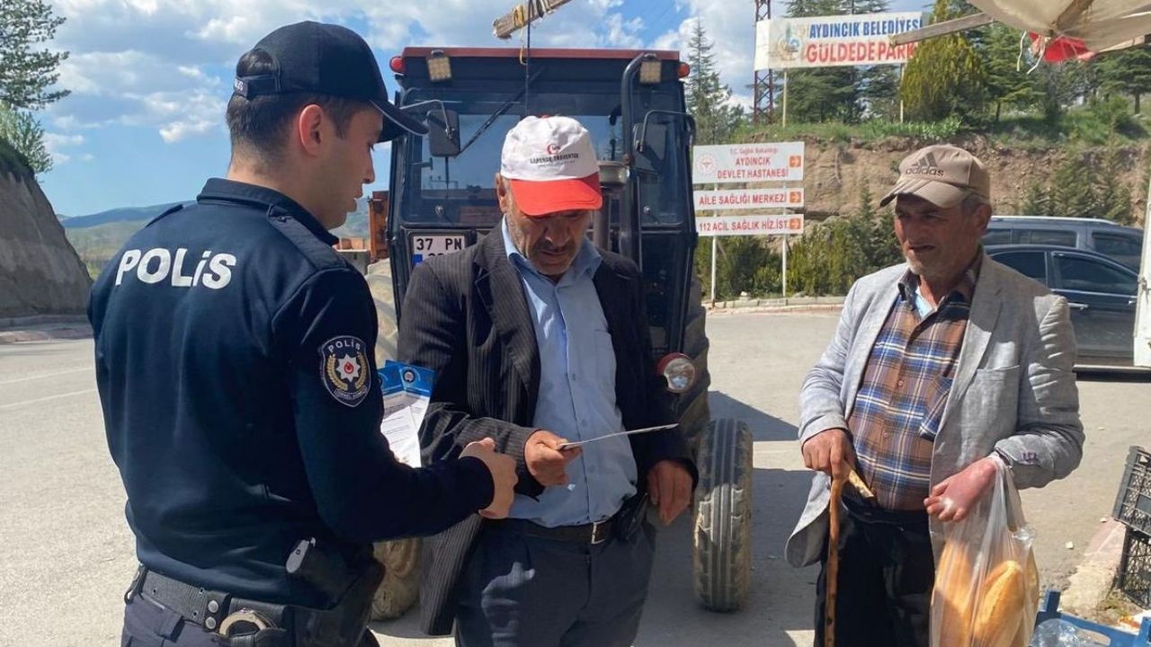 Aydıncık Emniyeti vatandaşları bilgilendirdi