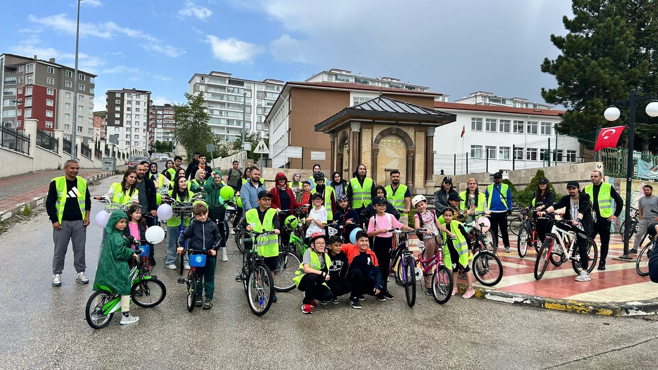 Yozgat'ta toplum sağlığı için pedallar döndü