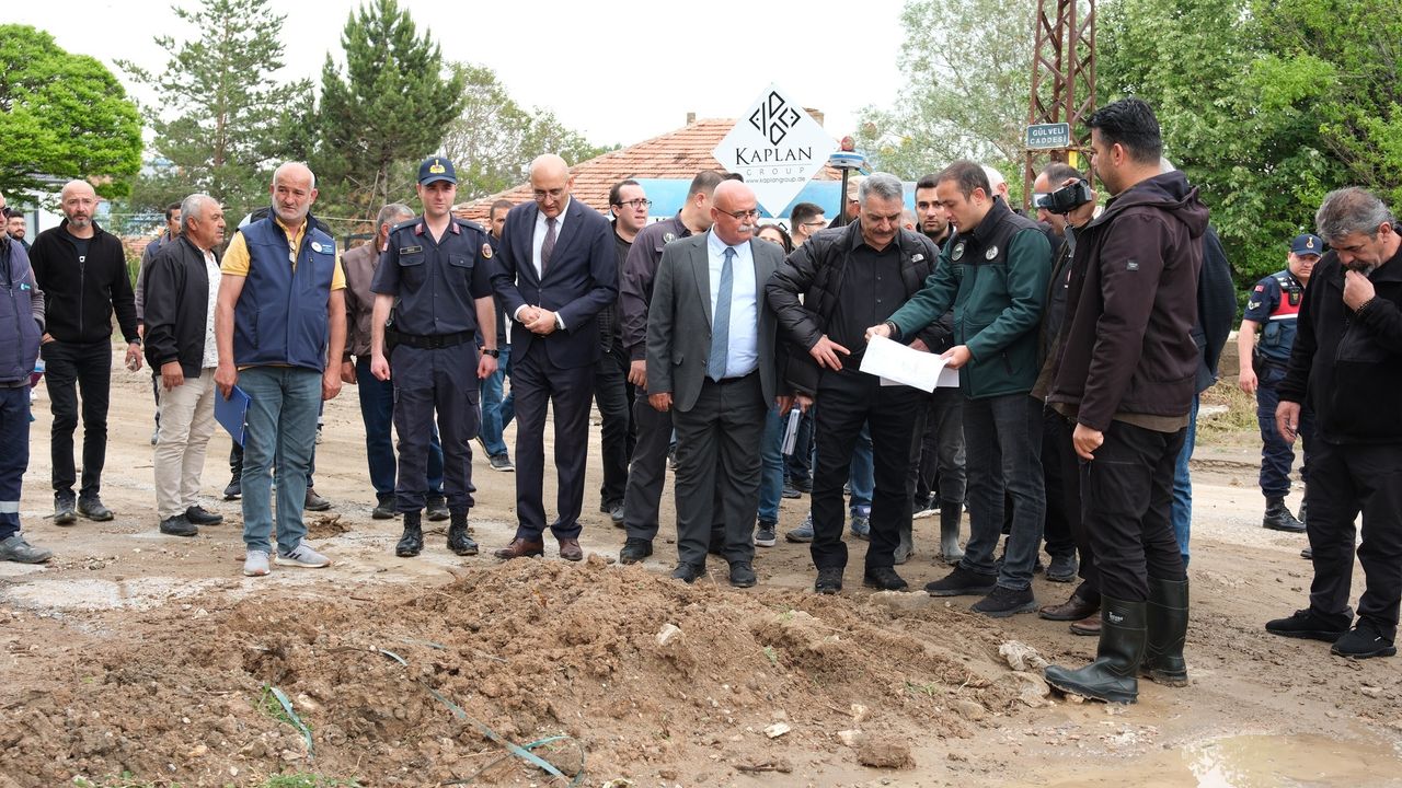 Şiddetli yağışın ardından Yozgat Valisi incelemede bulundu!