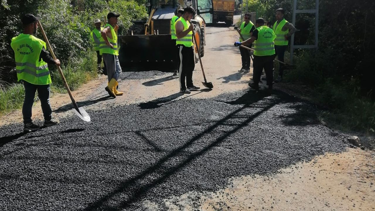 Yozgat'ta köy yolunda çalışmalar tamamlandı