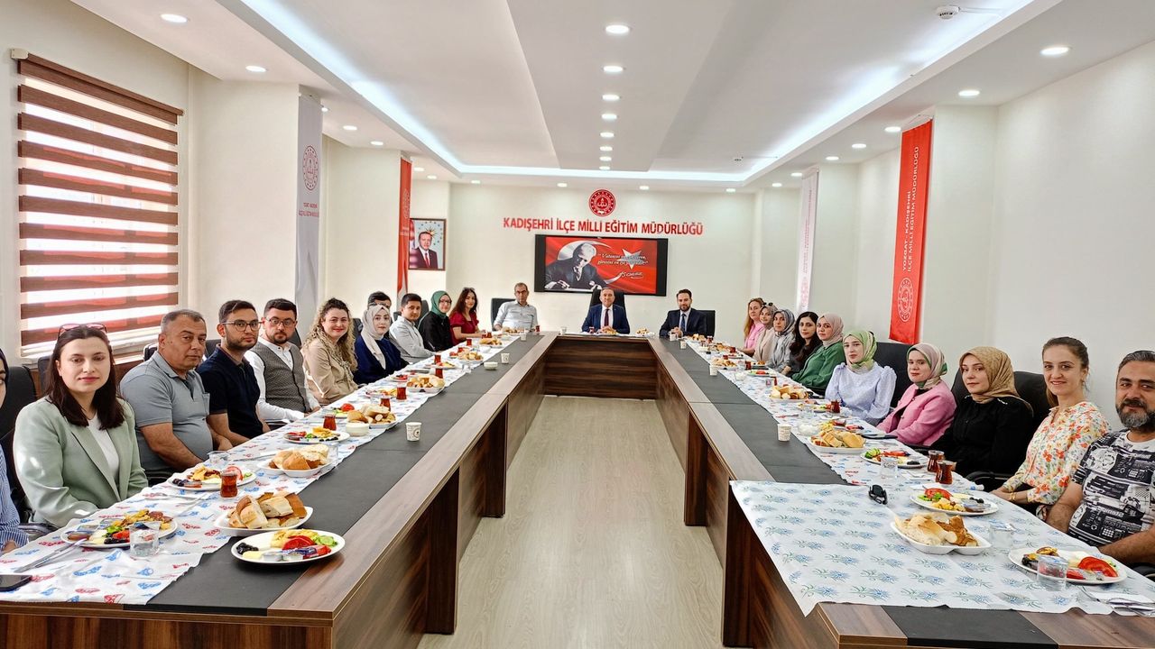 Kadışehri'nde öğretmenler için kahvaltı