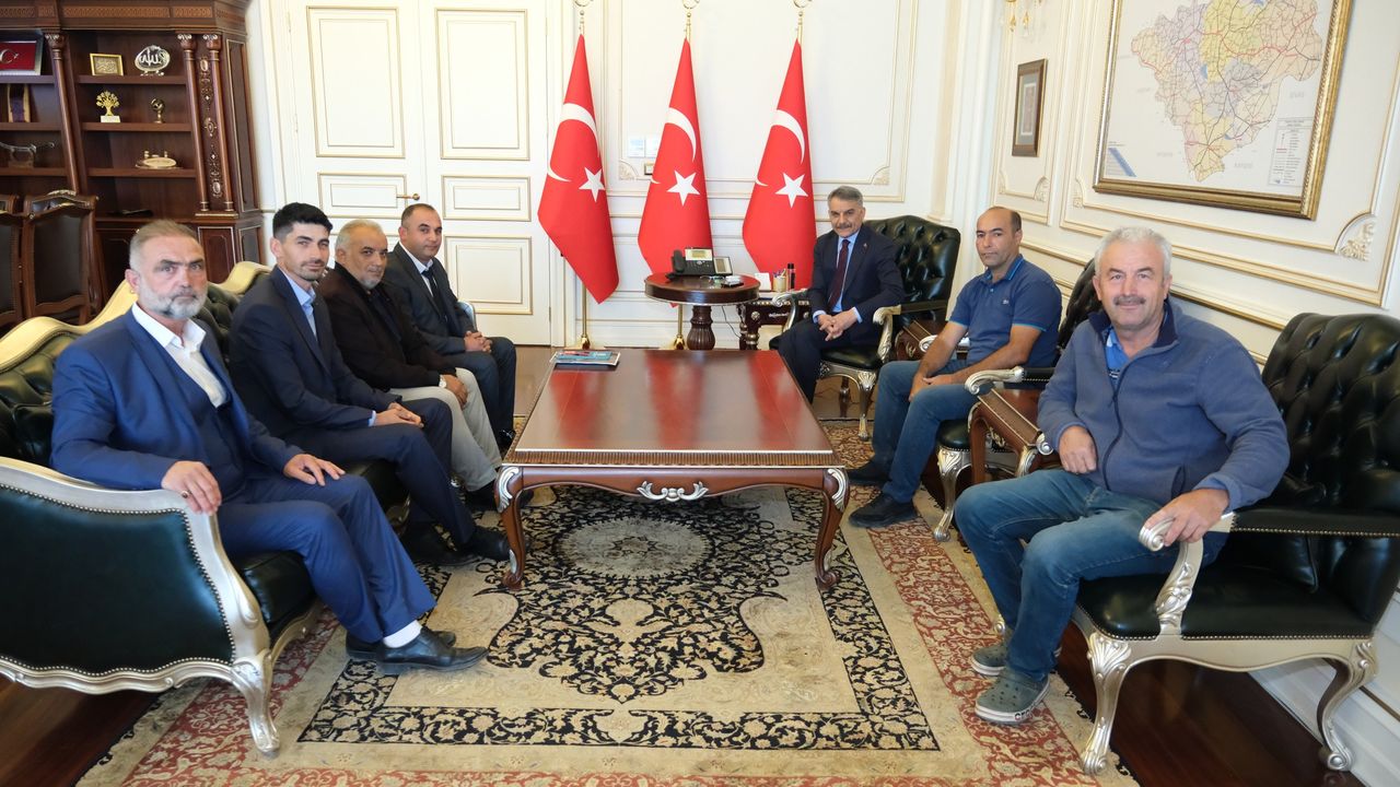 Arıcılar birliğinden Vali Özkan'a ziyaret