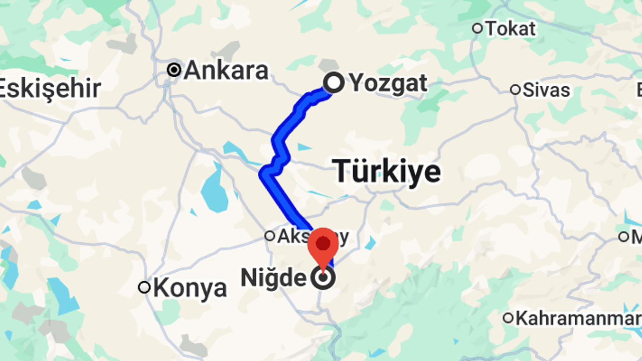 Yozgat-Niğde arası kaç kilometre? Güzergâh ve yol süresi