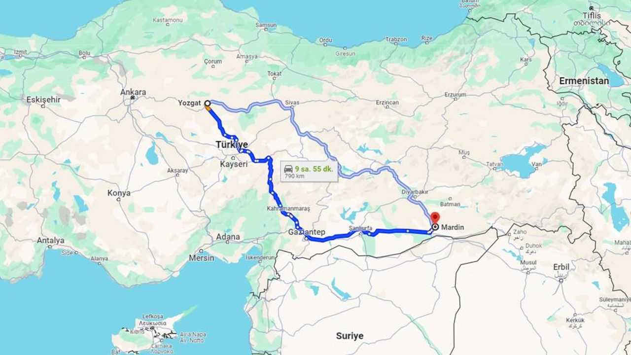Yozgat-Mardin arası kaç km? Kaç saat? Güncel otobüs fiyatları ne kadar?