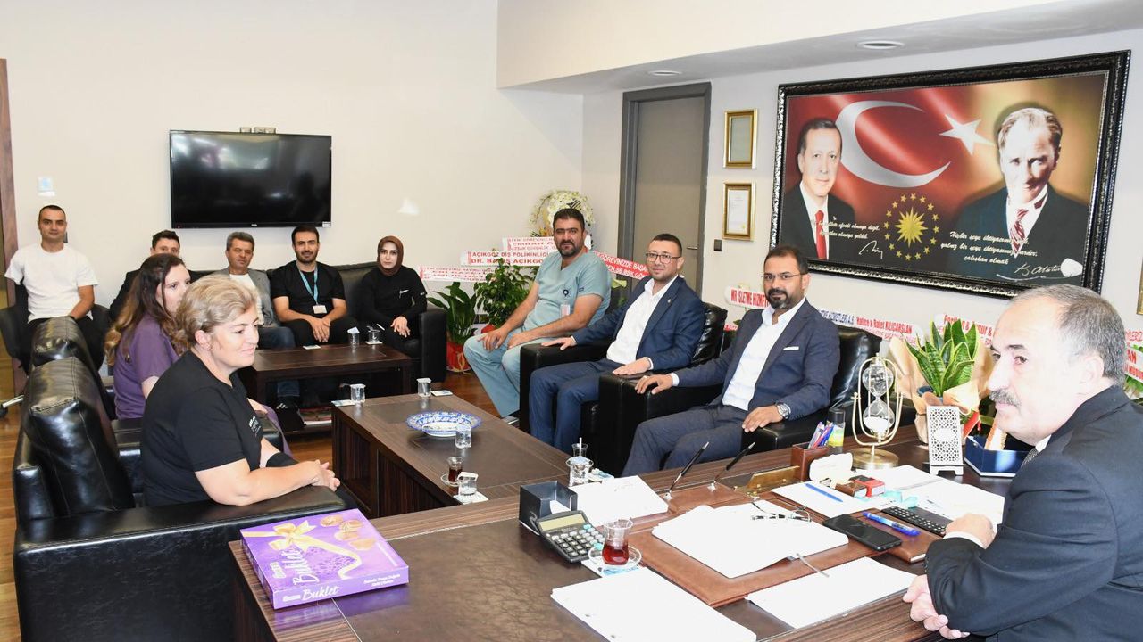 Sağlık Sen Yozgat Şube Başkanlığından Başhekim Başer’e ziyaret