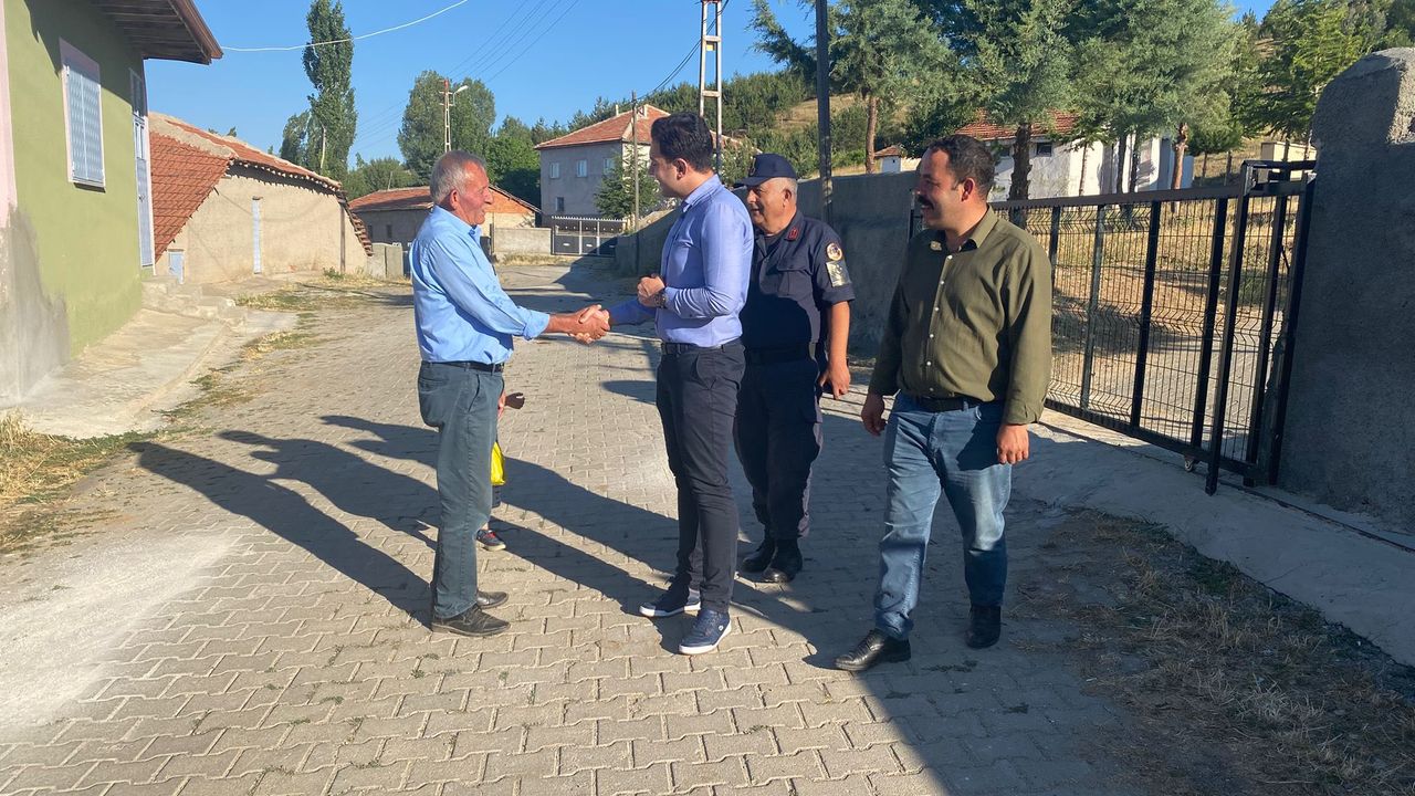 Kaymakam Öztürk çalışmaları yerinde inceledi