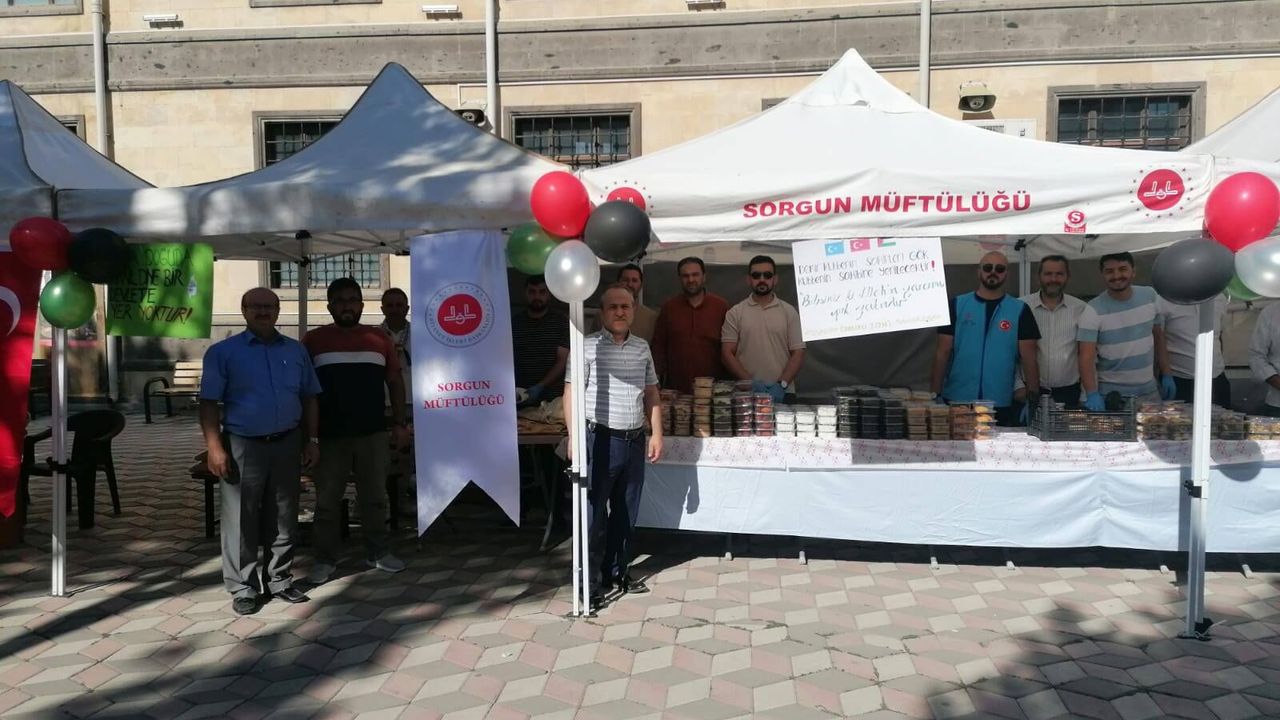 Sorgun Müftülüğü Gazze için kermes düzenledi!