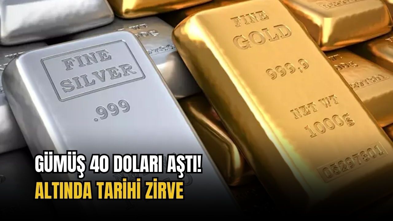 Gümüş 40 doları aştı! Altında tarihi zirve