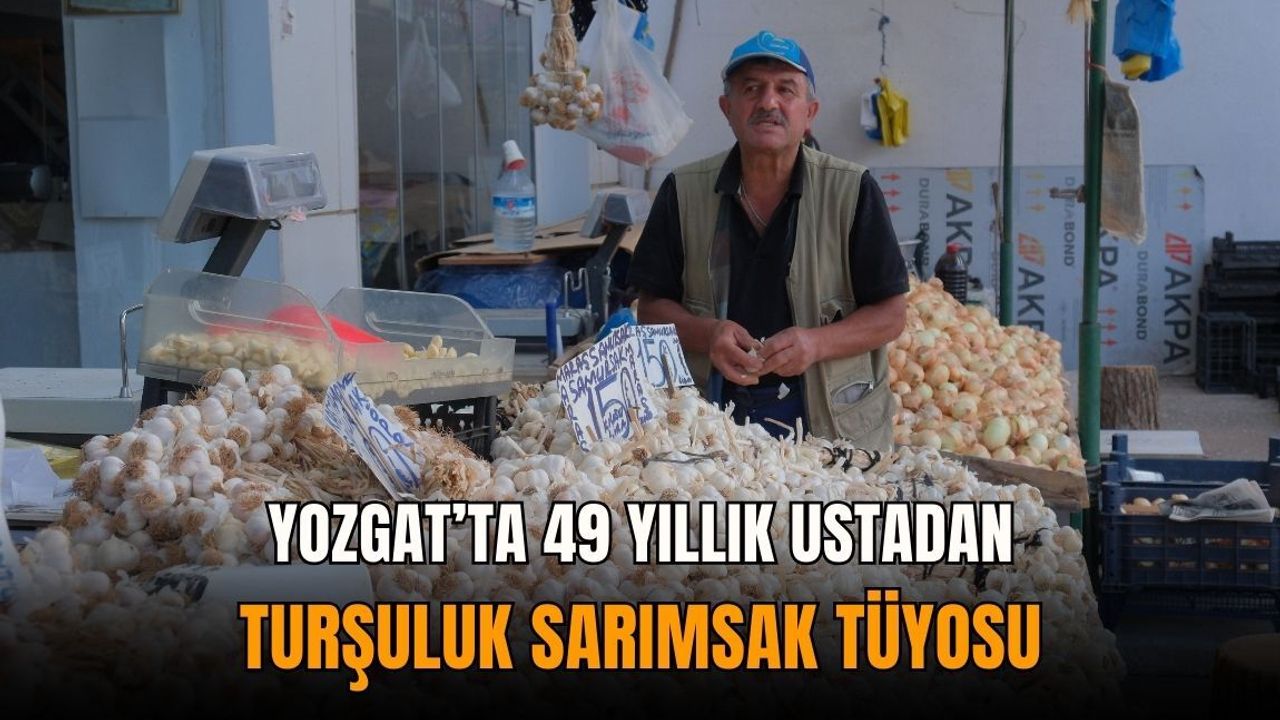 Yozgat’ta 49 yıllık ustadan turşuluk sarımsak tüyosu
