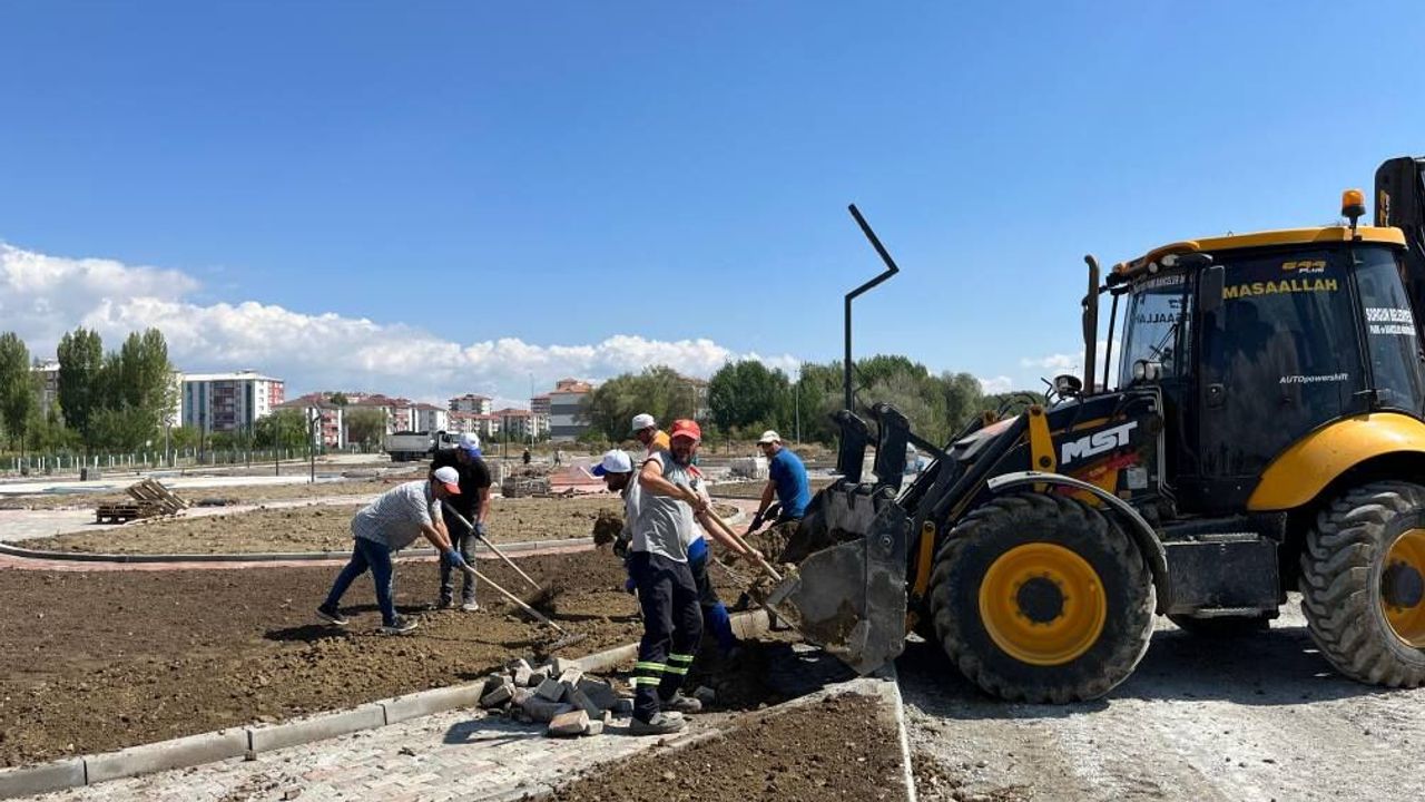 Sorgun'da bisiklet yolu çalışması start aldı