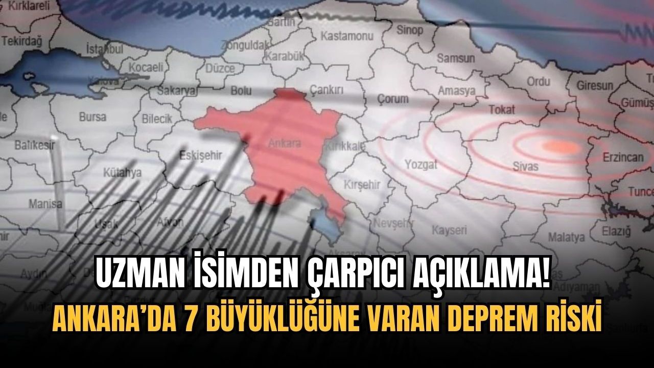 Uzman isimden çarpıcı açıklama! Ankara’da 7 büyüklüğüne varan deprem riski