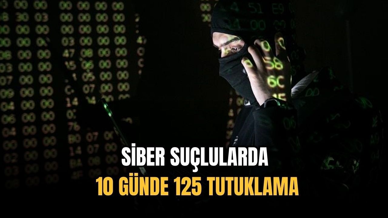 Siber suçlularda 10 günde 125 tutuklama