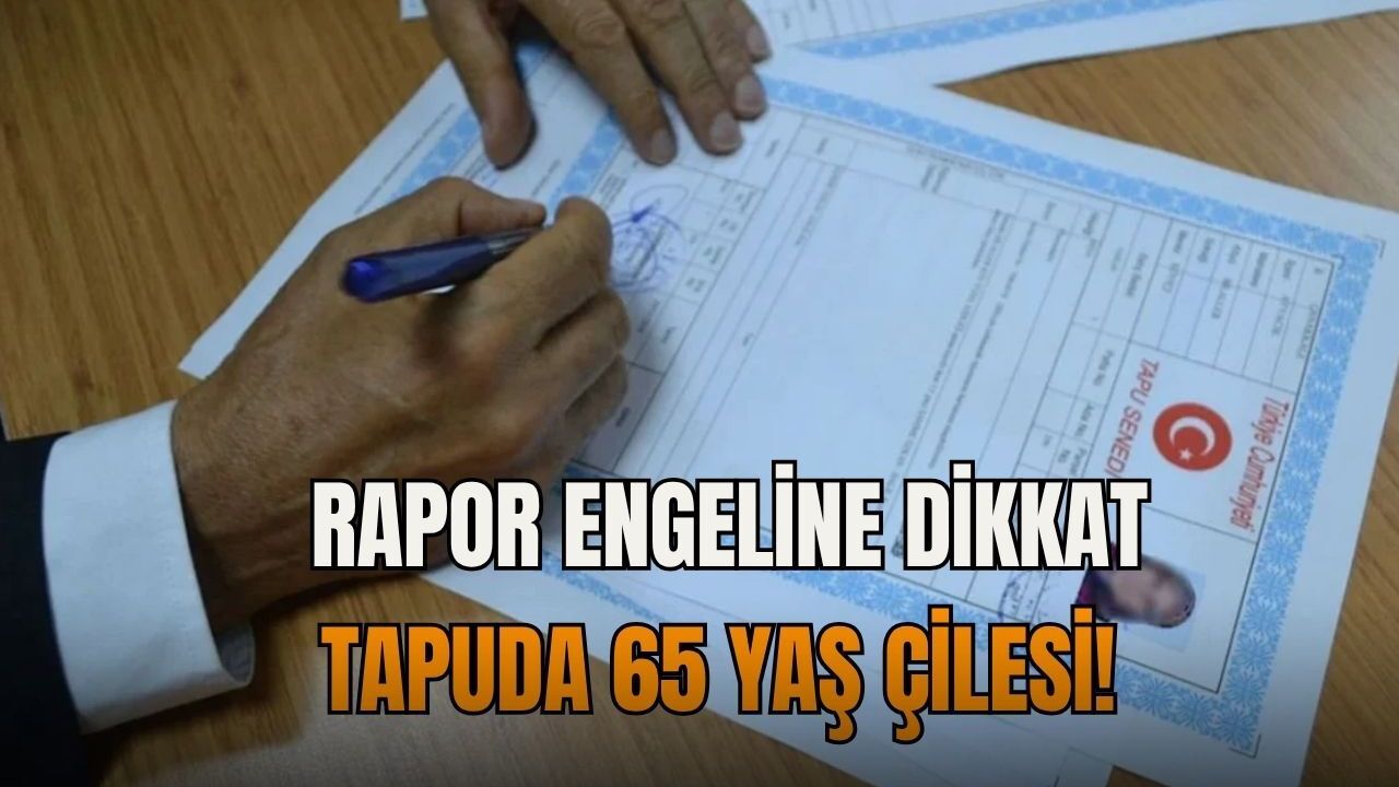 Tapuda 65 yaş çilesi! Rapor engeline dikkat...