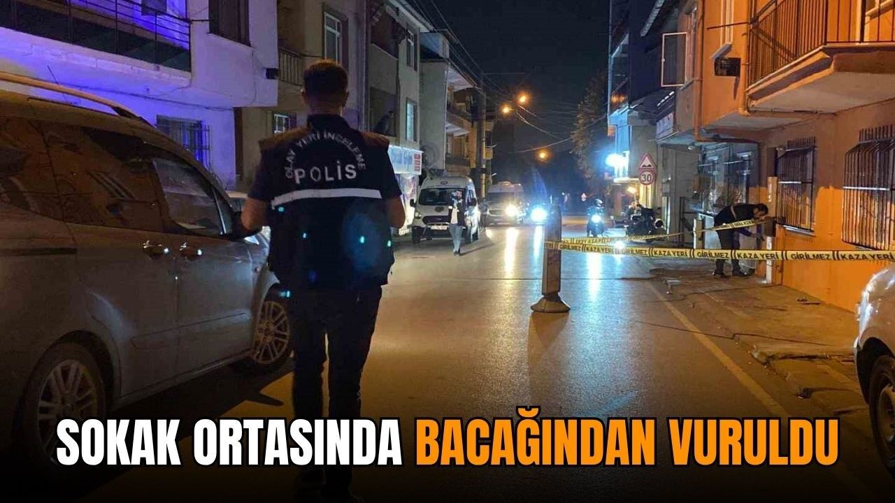 Sokak ortasında bacağından vuruldu