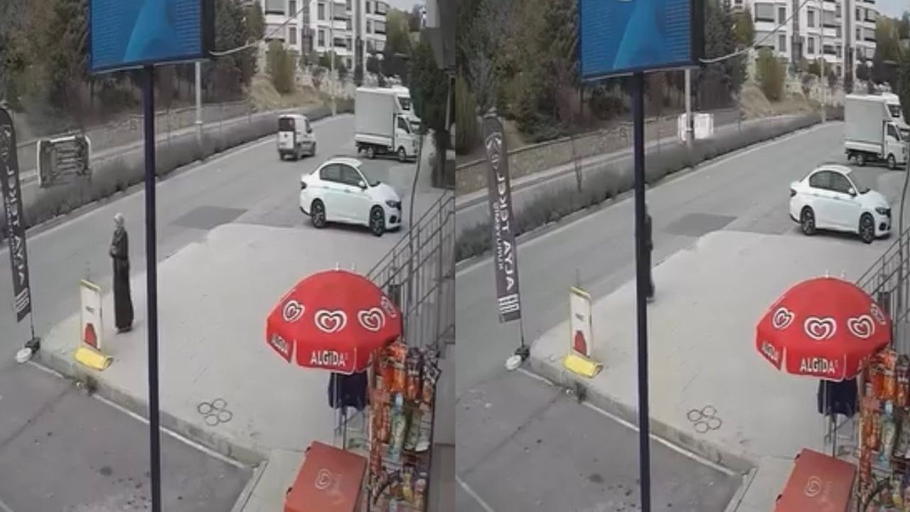 Feci kaza: Direksiyon hakimiyetini yitirdi araç yan yattı!