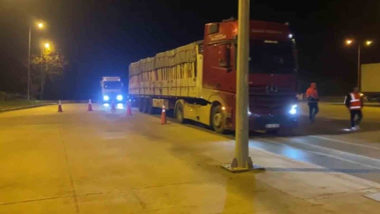 6 tıra rekor ceza!