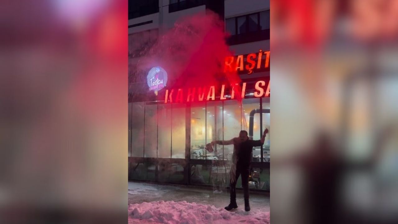 Şov yapmak isterken kendini yaktı!