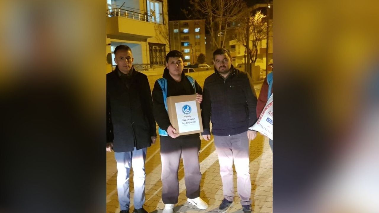 Yerköy'de yardımlar ulaştırılıyor