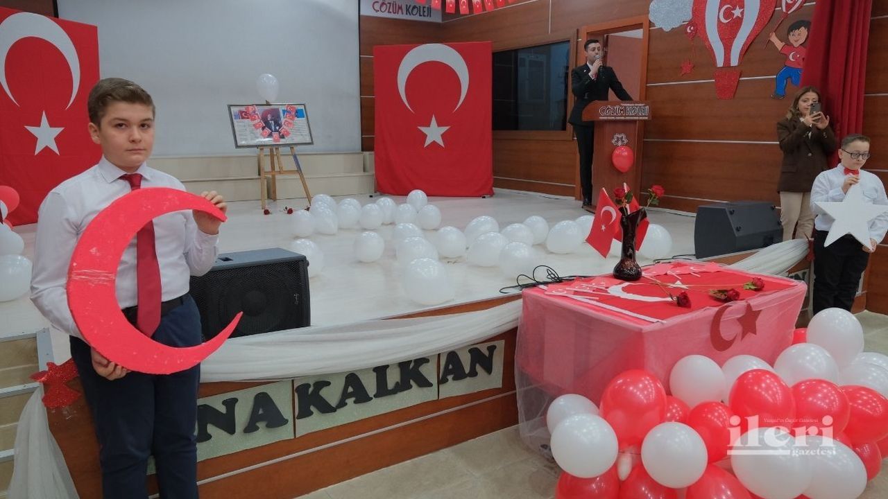 Yozgat'ta Bayrak Haftasında öğrencilerden anlamlı etkinlik