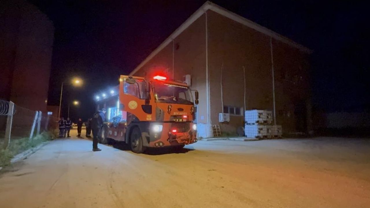 Su arıtma tesisinde çıkan yangın korkuttu
