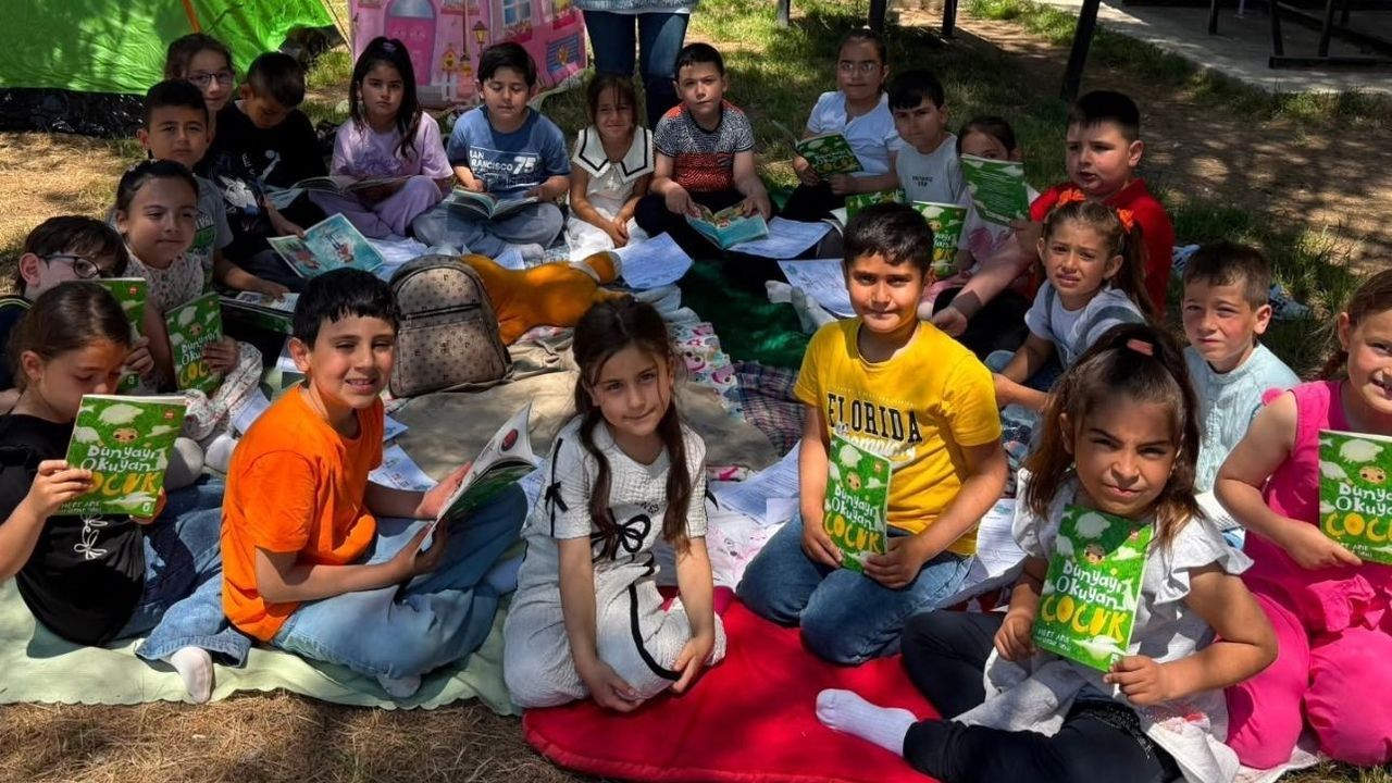 Boğazlıyan’da öğrenciler doğada kitap okudu