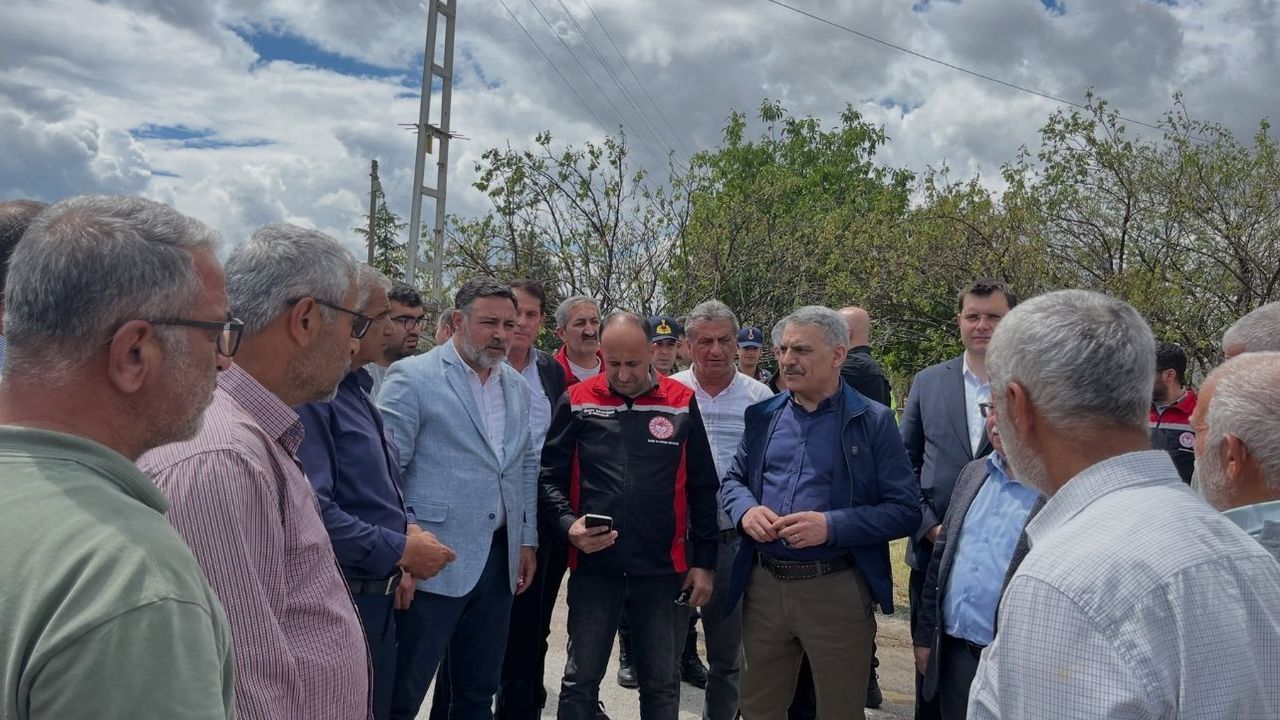 Yerköy’de dolu ve sağanak yağışın vurduğu köylerde hasar tespiti