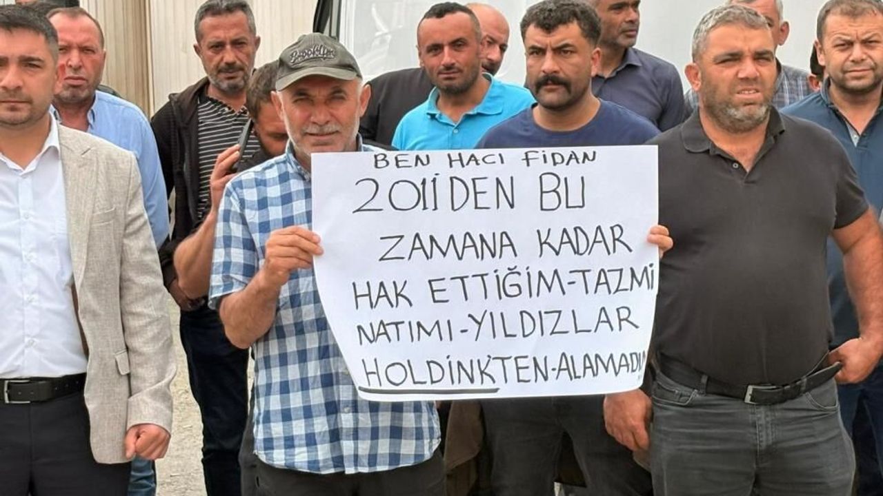 Yozgat'ta maden işçileri işvereni protesto etti