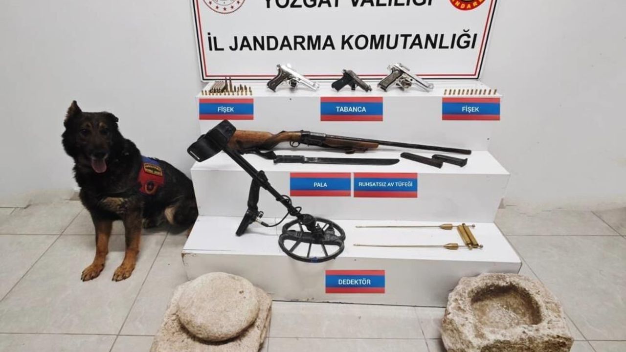 Boğazlıyan'da silahlar ele geçirildi