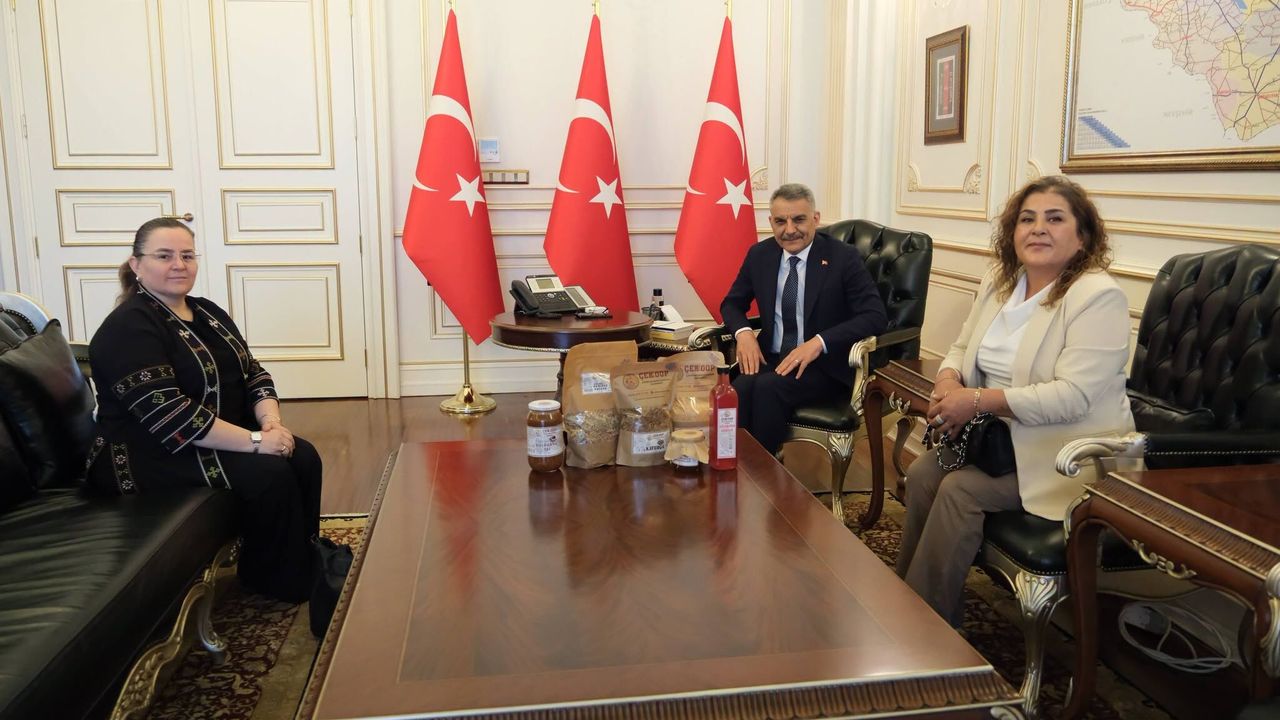 Kadın kooperatifinden Yozgat Valisi Özkan'a ziyaret