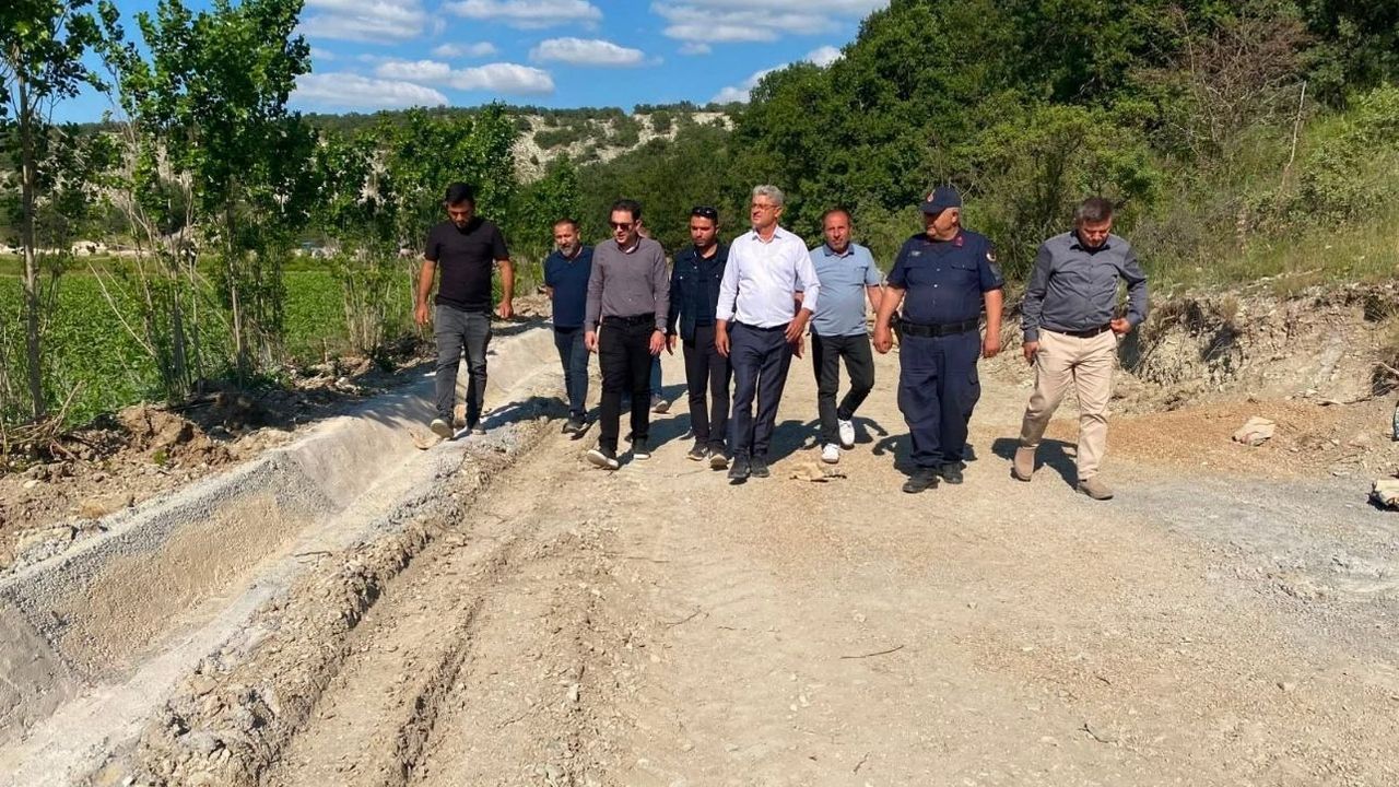 Saraykent’te sulama kanalı çalışmaları yerinde incelendi