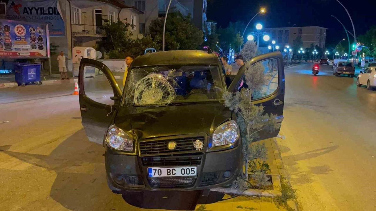 Kazada belediye işçisi ağır yaralandı