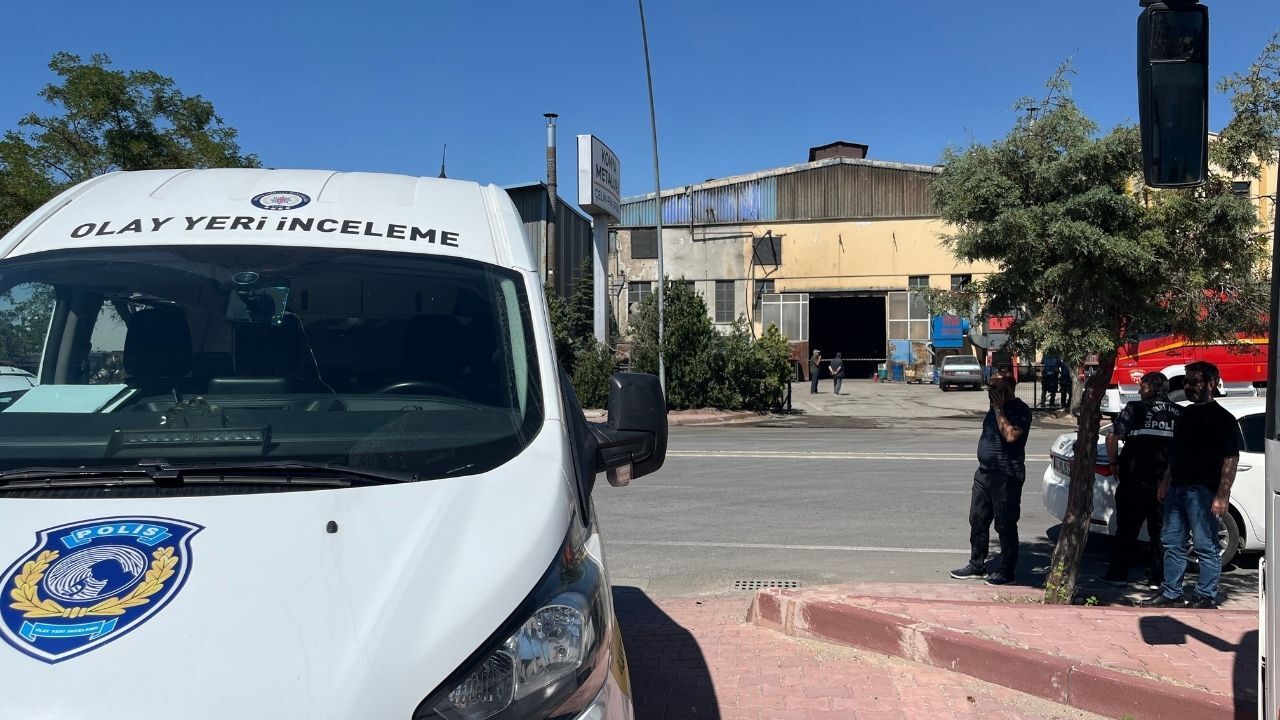 Metal fabrikasında patlama sonrası yangın çıktı
