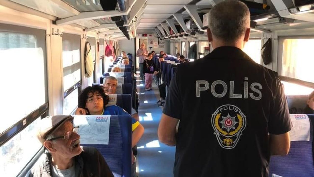 Yerköy'de Doğu Ekspresinde 81 yolcuya GBT sorgusu yapıldı