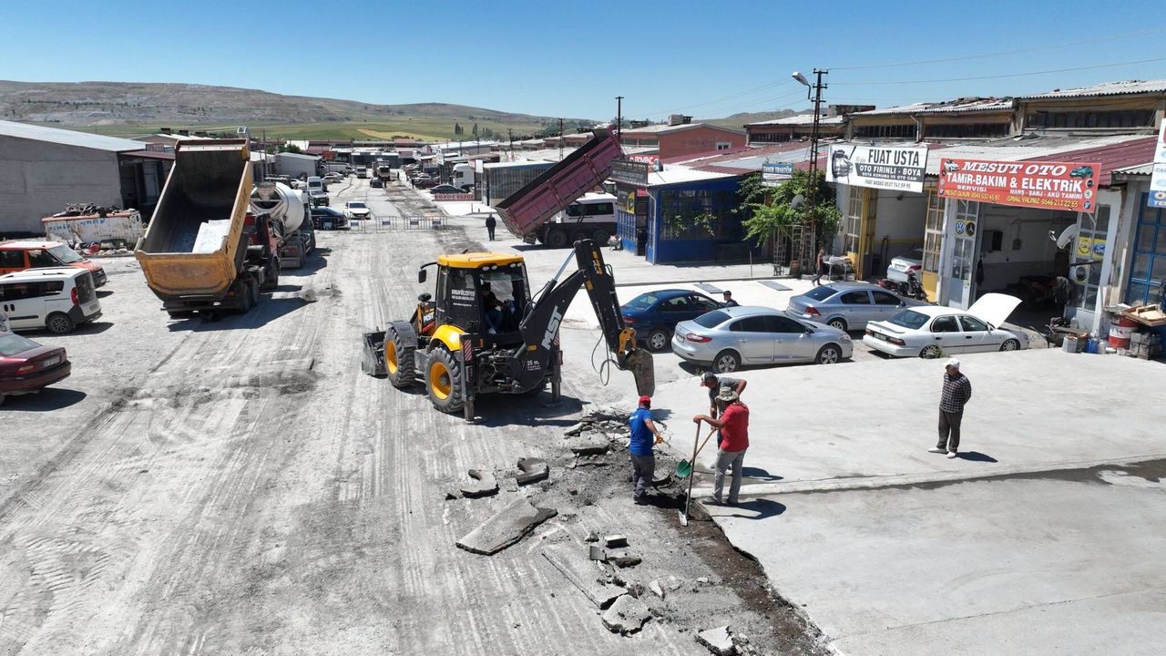 Sorgun'da sanayi yolu yenileniyor