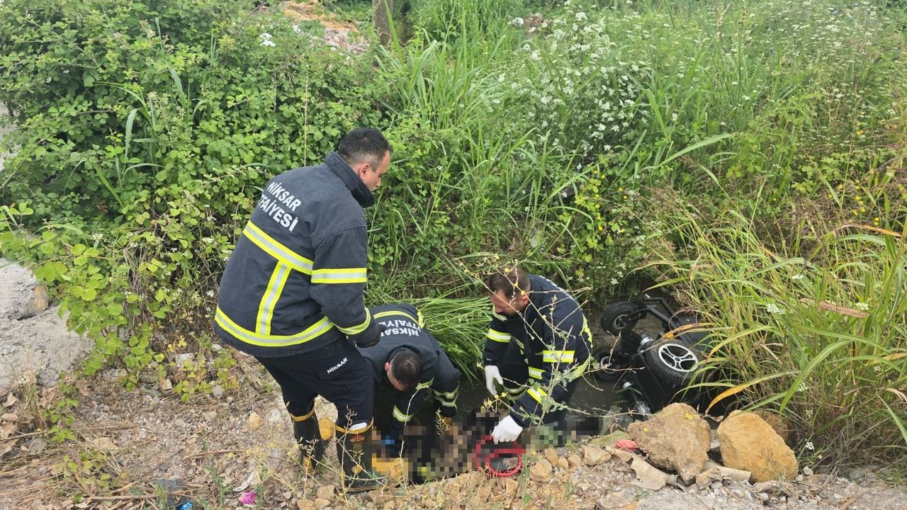 Akülü aracıyla gezintiye çıktı... Sulama kanalında ölü bulundu