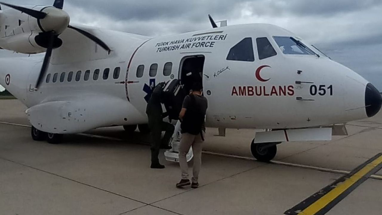 Sağlık için zamana karşı yarış: Organlar ambulans uçakla taşındı