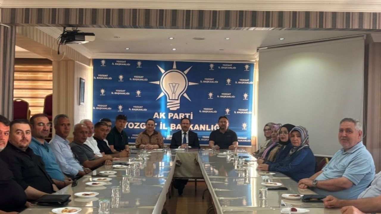 AK Parti Yozgat İl yönetimi haftalık toplantısını gerçekleştirdi