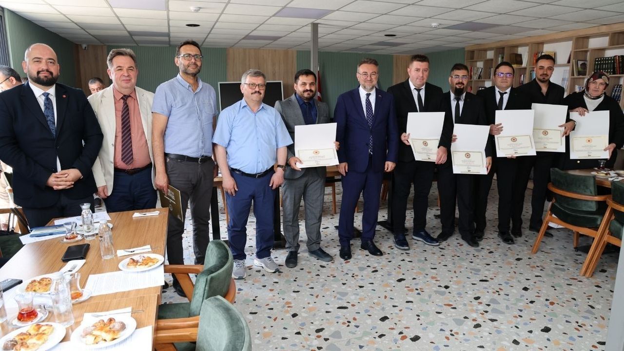 Yozgat Bozok Üniversitesi Rektörü Prof. Dr. Yaşar’dan teşekkür belgesi