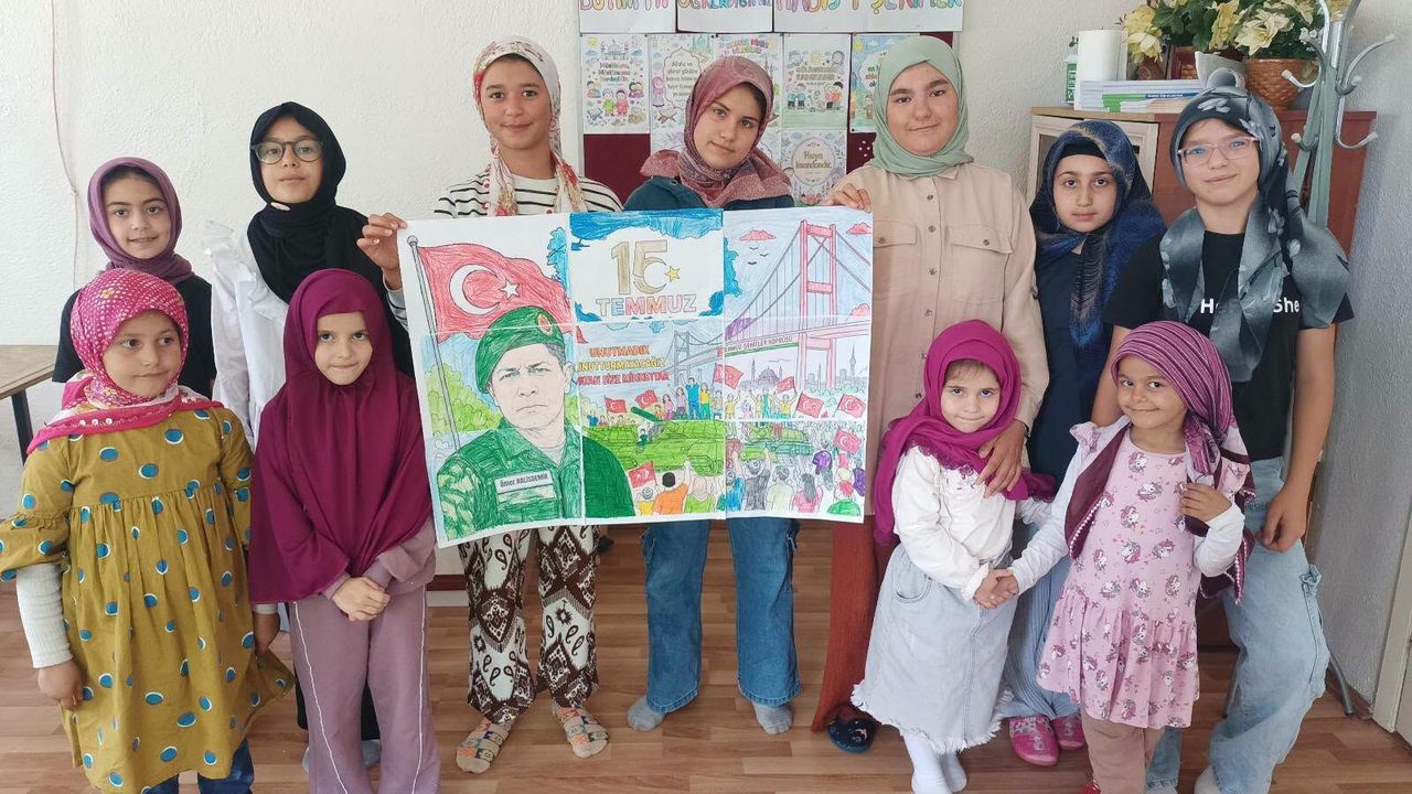 Sarıkaya'da yaz Kur'an kurslarında 15 Temmuz ruhu yaşatıldı
